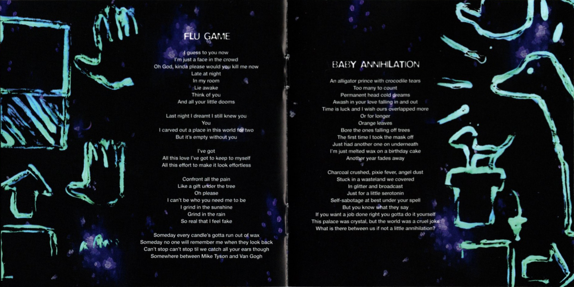 so much for star dust by fall out boy booklet pages 9 and 10